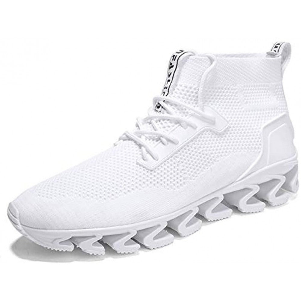 Men's White Athletic Tennis Walking Sneakers
