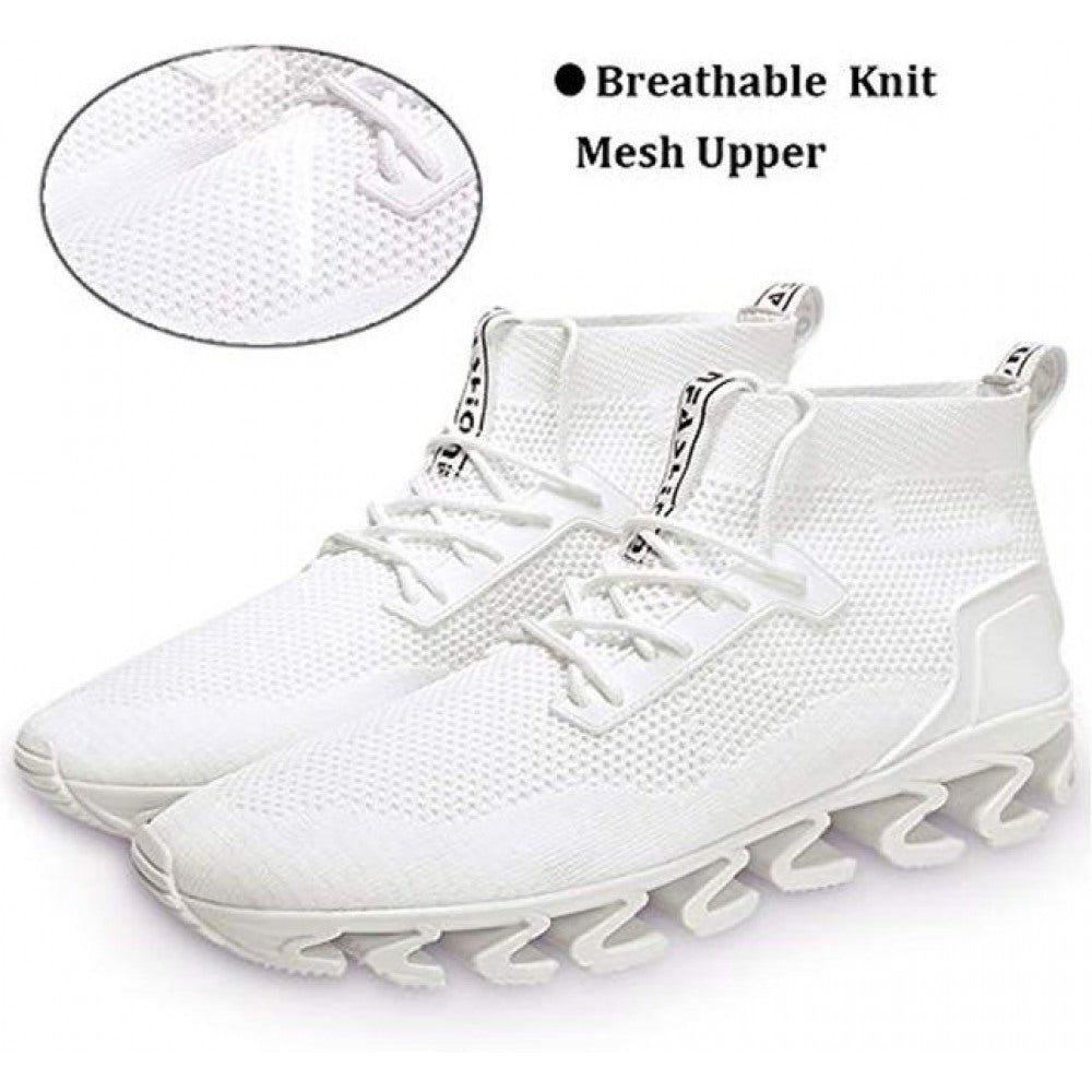 Men's White Athletic Tennis Walking Sneakers