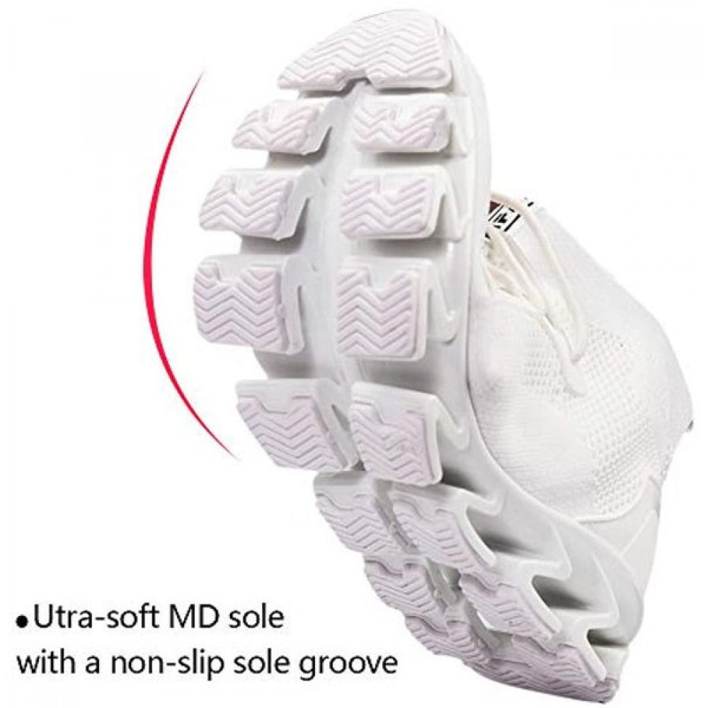 Men's White Athletic Tennis Walking Sneakers