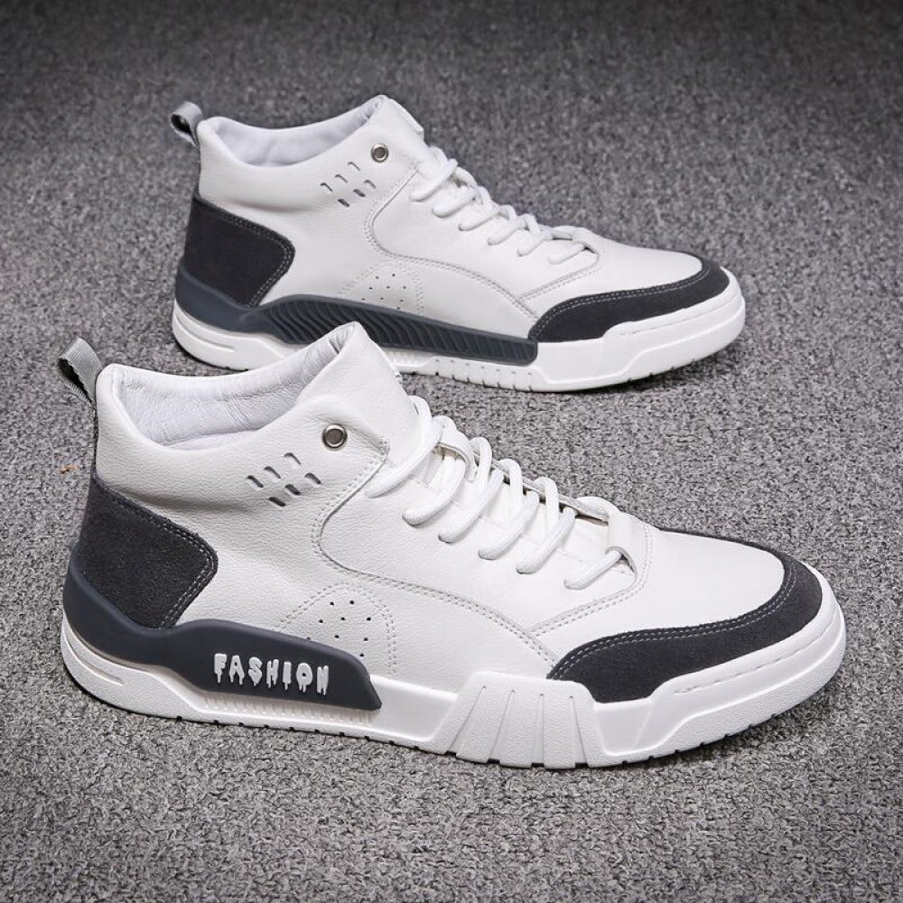 New Men's Casual Thick-Soled Trend Sports Leather Shoes