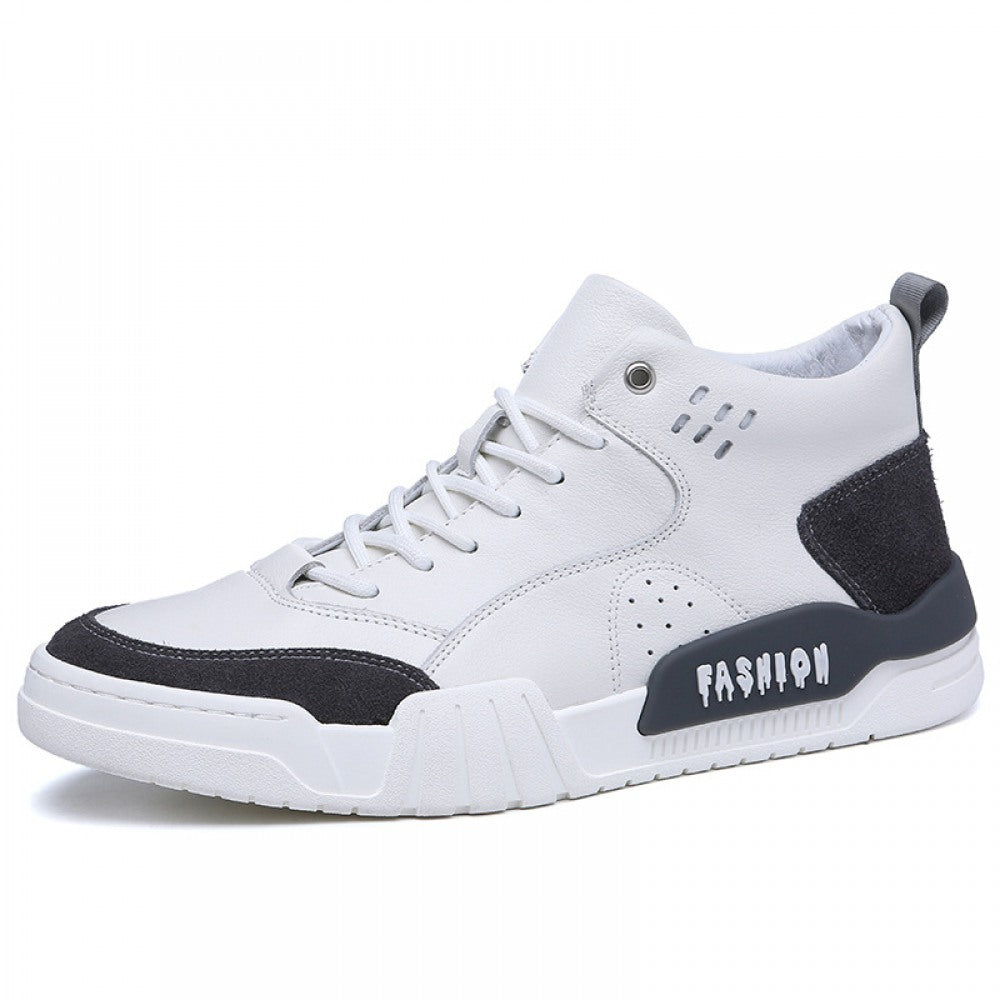 New Men's Casual Thick-Soled Trend Sports Leather Shoes