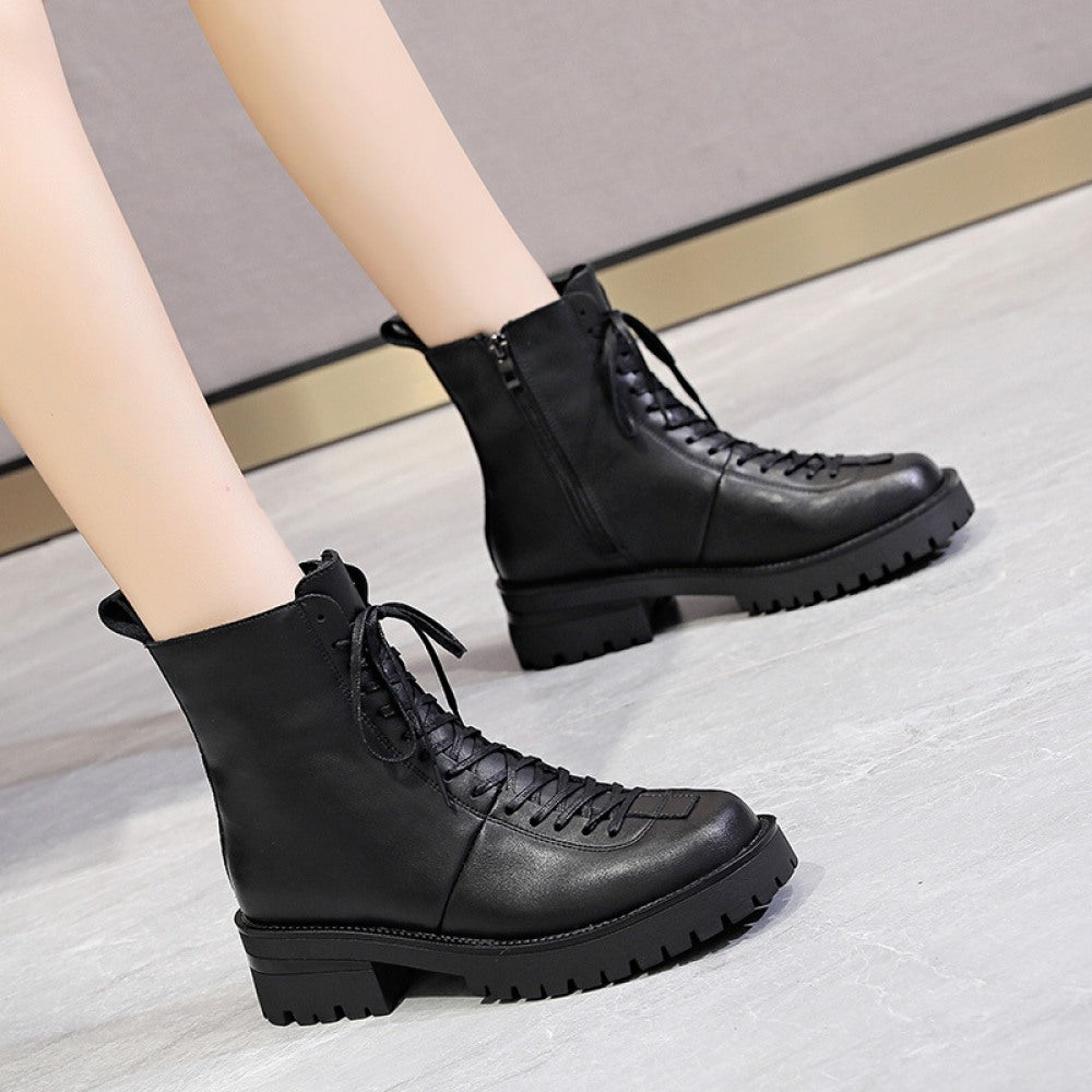 Women's Thick-Soled Short Martin Boots