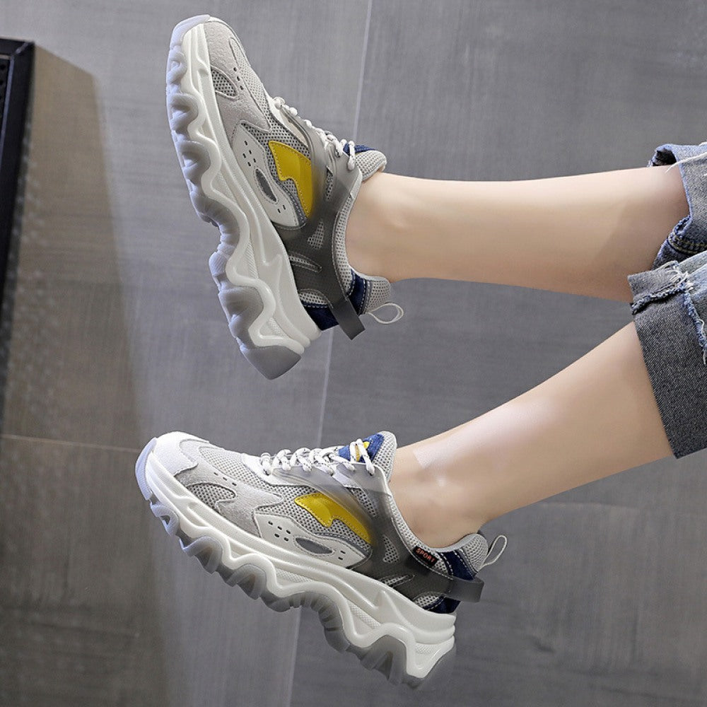 Women's Breathable Mesh Platform Casual Sports Shoes