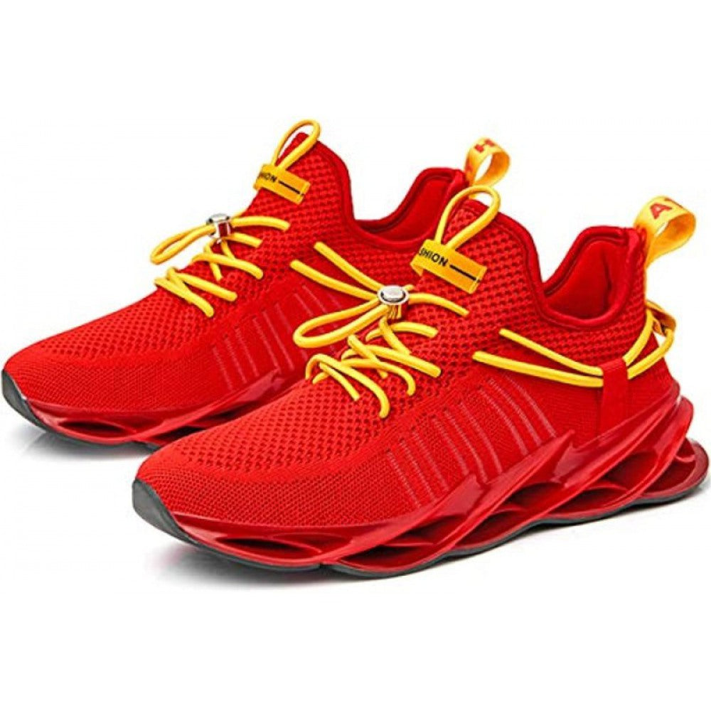 Men's Red Fashion Breathable Sneakers