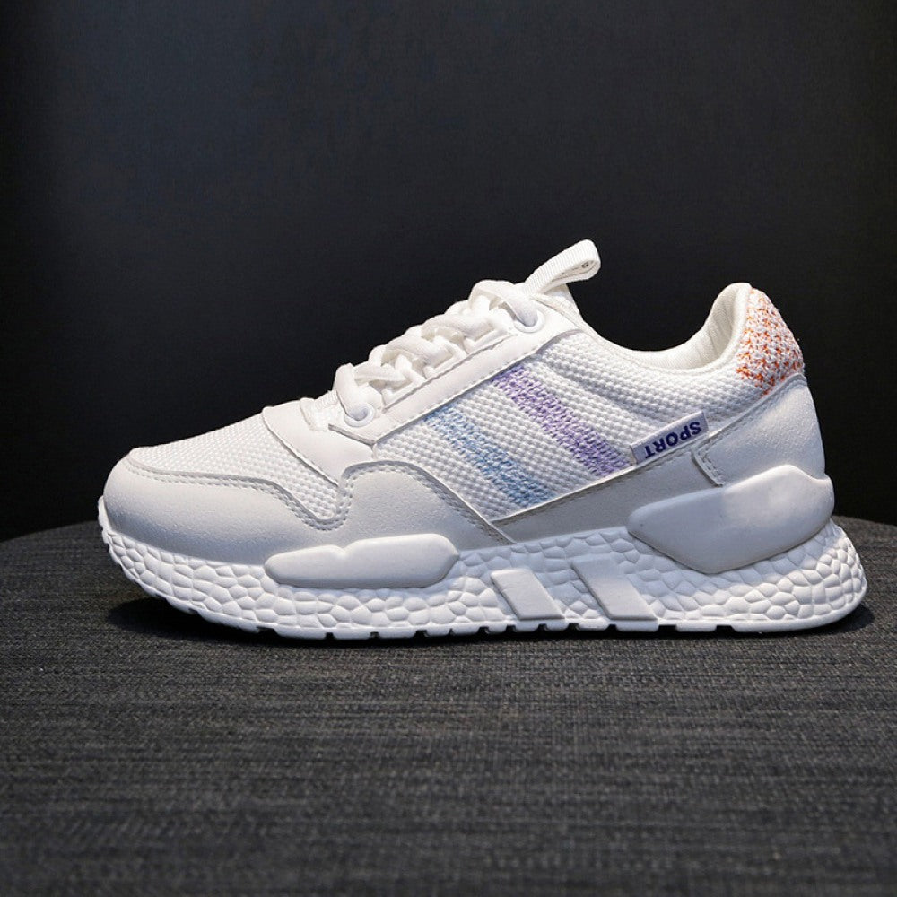 New Women's Flying Woven Fitness Breathable Running Board Shoes