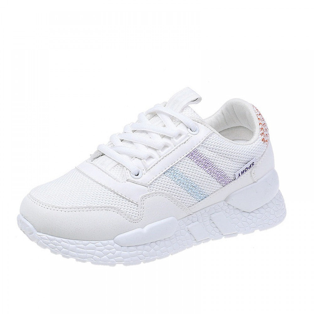 New Women's Flying Woven Fitness Breathable Running Board Shoes