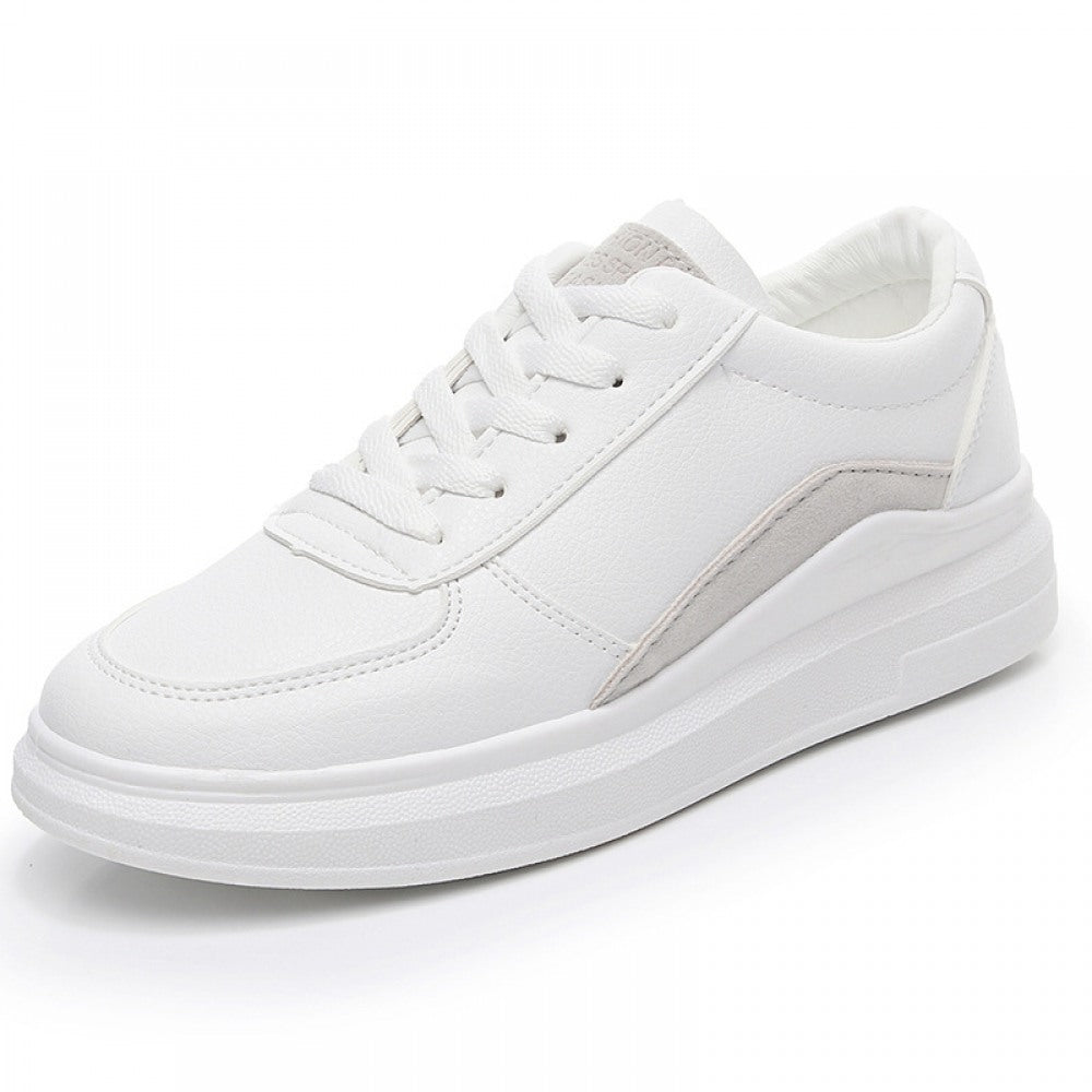 Women's Breathable Leather Thick-Soled Casual Shoes